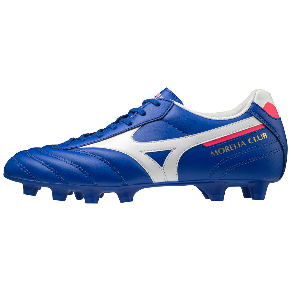 Chuteiras Mizuno Morelia II Club - Mulher - Azuis/Branco - TDMPU9823